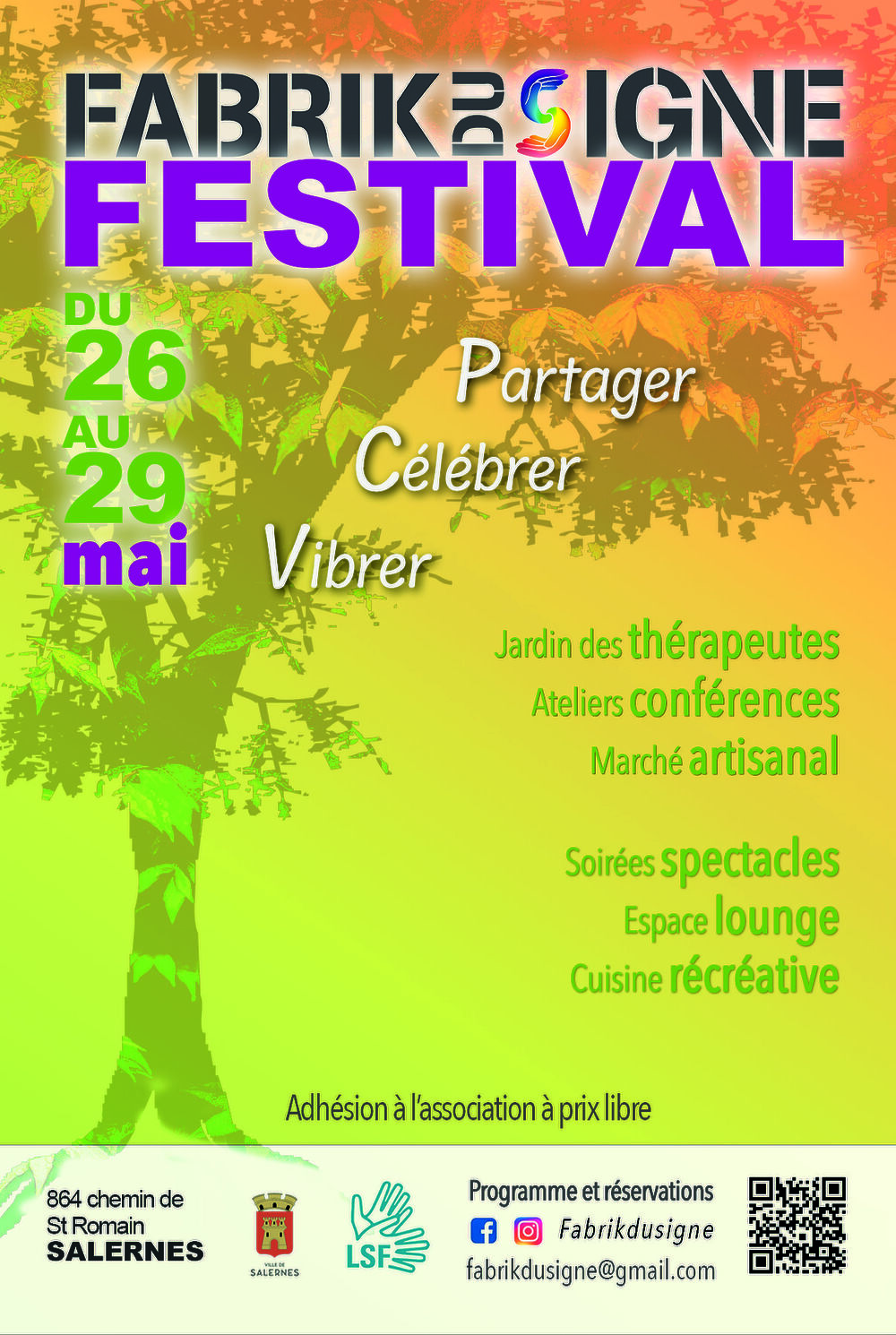 Affiche du Festival Fabrik du Signe